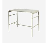 Sweeek. 4-Seater Metal Bar Garden Table Amelia 120Cm Beige 120X70X95 Cm