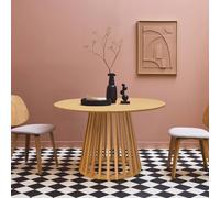 sweeek 4-seater wooden-effect dining table with spruce legs in Brown sweeek Brown