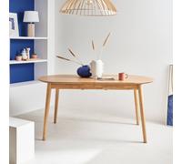 6 To 8-seater Extendable Oval Dining Table sweeek Light Brown One Size