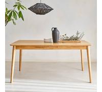 Sweeek - 6 To 8-Seater Extendable Rectangular Dining Table Lina Natural 210X90X75 Cm