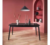 sweeek 6 To 8-seater Extendable Rectangular Dining Table in Black swe lack
