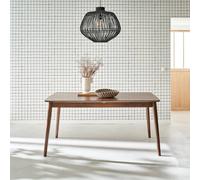 Sweeek - 6 To 8-Seater Extendable Rectangular Dining Table Lina Walnut 210X90X75 Cm