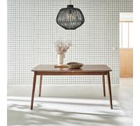 Sweeek - 6 To 8-Seater Extendable Rectangular Dining Table Lina Walnut 210X90X75 Cm