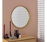 sweeek 60cm round metal mirror in Gold | Size: 60 cm sweeek Gold 60 cm