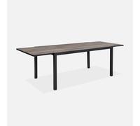 sweeek 8-seater Extendable Outdoor Table in Brown swe rown