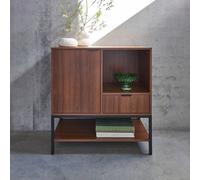 Sweeek - 80Cm Walnut Sideboard With 2 Drawers Walnut Walnut 80X40X85.5 Cm