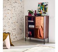 sweeek 83cm Vintage Walnut Wooden Effect Sideboard sweeek Walnut