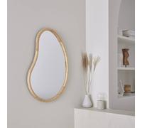 sweeek 85cm wooden mirror in Beige | Size: 85.5 cm sweeek Beige 85.5 cm
