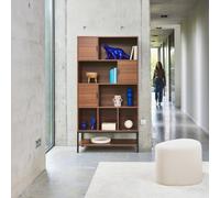 sweeek 9-compartment Bookcase in Walnut sweeek Walnut