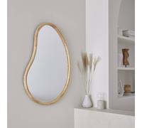 sweeek 95cm wooden mirror in Beige | Size: 100 cm sweeek Beige 100 cm