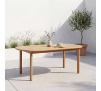 swe cacia wood garden table for 6 people in Beige swe eige