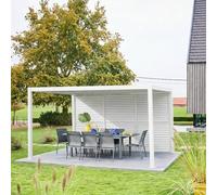 swe djustable louver panel 130cm for Triomphe pergola 4x3m in White sweeek White