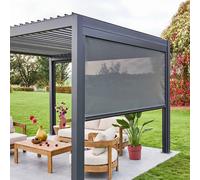 swe lind aluminium 3m for Triomphe pergola 3x3m V2 3x4m 3x6m in Dark Grey swe ark Grey
