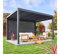 swe lind Aluminium 4m For Triomphe Pergola in Dark Grey swe ark Grey