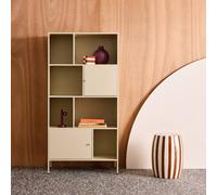 sweeek Buffet, industrial metal storage unit with 8 compartments in Cream sweeek Cream