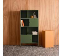 sweeek Buffet, industrial metal storage unit with 8 compartments in Green sweeek Green
