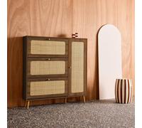 swe anework shoe cabinet with 3 drawers in Dark Brown swe ark Brown
