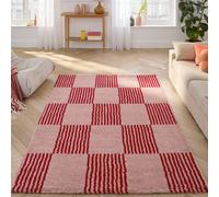 swe heckerboard interior rug red & pink | Size: 120 cm x 160 cm sweeek Red 120 cm x 160 cm