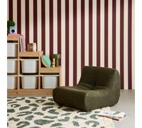 Sweeek - Children's Armchair In Textured Boucle Fabric Khaki Green 63X67X45 Cm - Sokol Kid