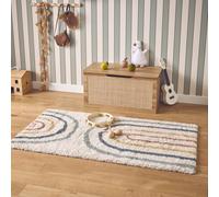sweeek Children's cream & multicoloured interior rug with rainbow | Size: 120 cm x 170 cm sweeek Multicolor 120 cm x 170 cm