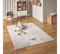 Swe hildren's Cream Rug Little Teddy Bear Print Elliot 150X80X0.9 Cm
