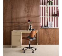 Swe hildren's Desk In Laminated Steel With 1 Drawer Beige L 120 X D 50 X H 75 Cm