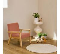 swe hildren's scandi-style armchair, corduroy & rubberwood in Terracotta sweeek Terracotta