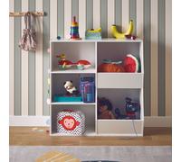 Swe hildren's Storage Unit 3 Shelves And 2 Storage Spaces Tobias White 80X23.8X82.5 Cm