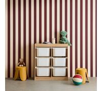 Swe hildren's Storage Unit With 6 Storage Bins Sora Natural 81.5X30X89 Cm
