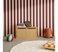 Swe hildren's Toy Storage With Wood And Cane Effect, Boheme Kids, Natural, 80X40X40 Cm