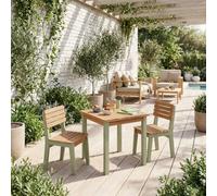 Swe hildren's Wooden Table With Chairs Caroline Sage Green 50X50X50 Cm