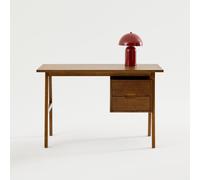 swe esk with 2 drawers hevea wood & oak veneer in Dark Brown swe ark Brown