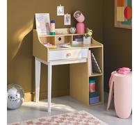 swe esk With Drawer & Shelves in White sweeek White