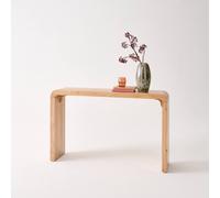 swe xotic Acacia Wood Console in Beige swe eige