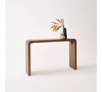 swe xotic Acacia Wood Console in Dark Brown swe ark Brown