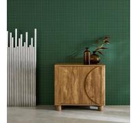 sweeek Exotic buffet wood effect 2 doors 80cm in Brown sweeek Brown
