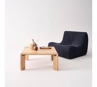 sweeek Exotic Square Solid Wood Coffee Table in Beige sweeek Beige