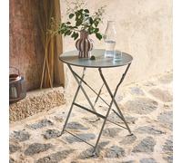 Swe olding Metal Bistro Garden Table Diam.60Cm Seats 2 Emilia 60Cm Khaki Green 60X60X71 Cm