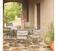 swe olding steel garden table + 4 chairs in Khaki sweeek Khaki