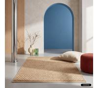Sweeek - Indoor/outdoor Rug Jute Effect Natural 170X120X0.2 Cm - Douglas