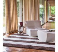 sweeek Indoor rug with brown & white stripes | Size: 80 cm x 140 cm swe rown 80 cm x 140 cm