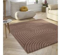 Sweeek - Indoor Rug With Mocha Arches Pattern 120 X 160 Cm - Brad