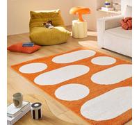 sweeek Indoor rug with modern pattern, orange | Size: 120 cm x 160 cm sweeek Orange 120 cm x 160 cm