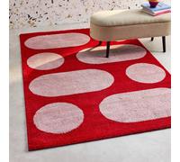sweeek Indoor rug with modern pattern, red | Size: 120 cm x 160 cm sweeek Red 120 cm x 160 cm