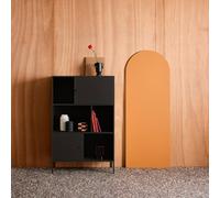 sweeek Industrial metal storage cabinet with 6 compartments in Black swe lack