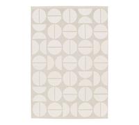 sweeek Interior/exterior rug with geometric patterns cream, beige in Cream | Size: 120 cm x 170 cm sweeek Cream 120 cm x 170 cm