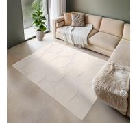 Sweeek - Interior Rug Cream Floral Pattern Betty 150X80X1.4 Cm Sweeek