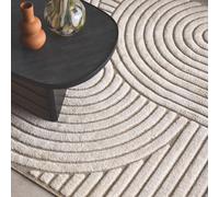 sweeek Interior rug with arches, beige & cream | Size: 160 cm x 230 cm swe eige 160 cm x 230 cm