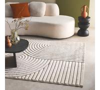 sweeek Interior rug with arches, beige & cream | Size: 80 cm x 150 cm swe eige 80 cm x 150 cm