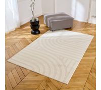 sweeek Interior rug with cream arches | Size: 80 cm x 150 cm swe ream 80 cm x 150 cm